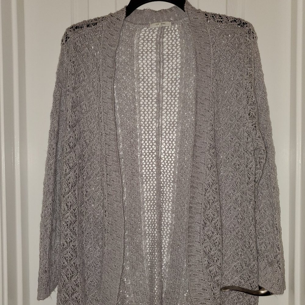 Maurices silver knitted cardigan